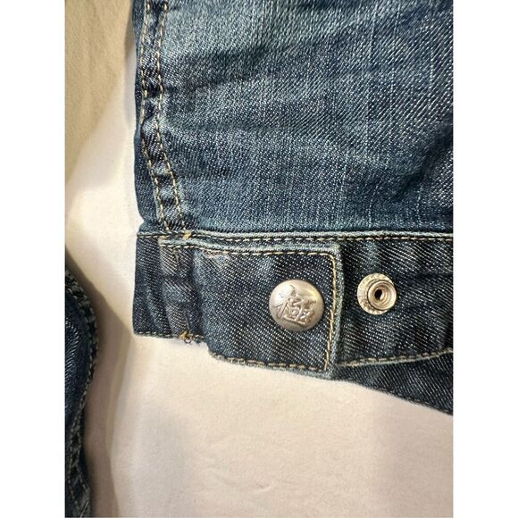 Superdry Women’s Japan Spirit Cropped Denim Jacket, size Medium - Picture 11 of 11